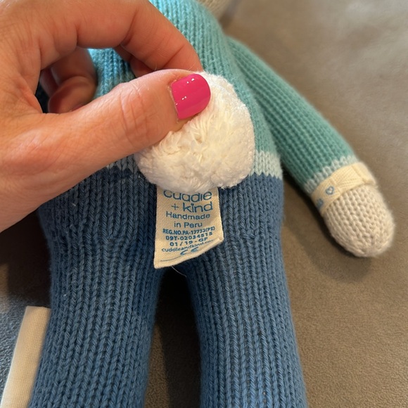 Cuddle + Kind Benedict the Bunny stuffed animal 13” - Picture 5 of 6